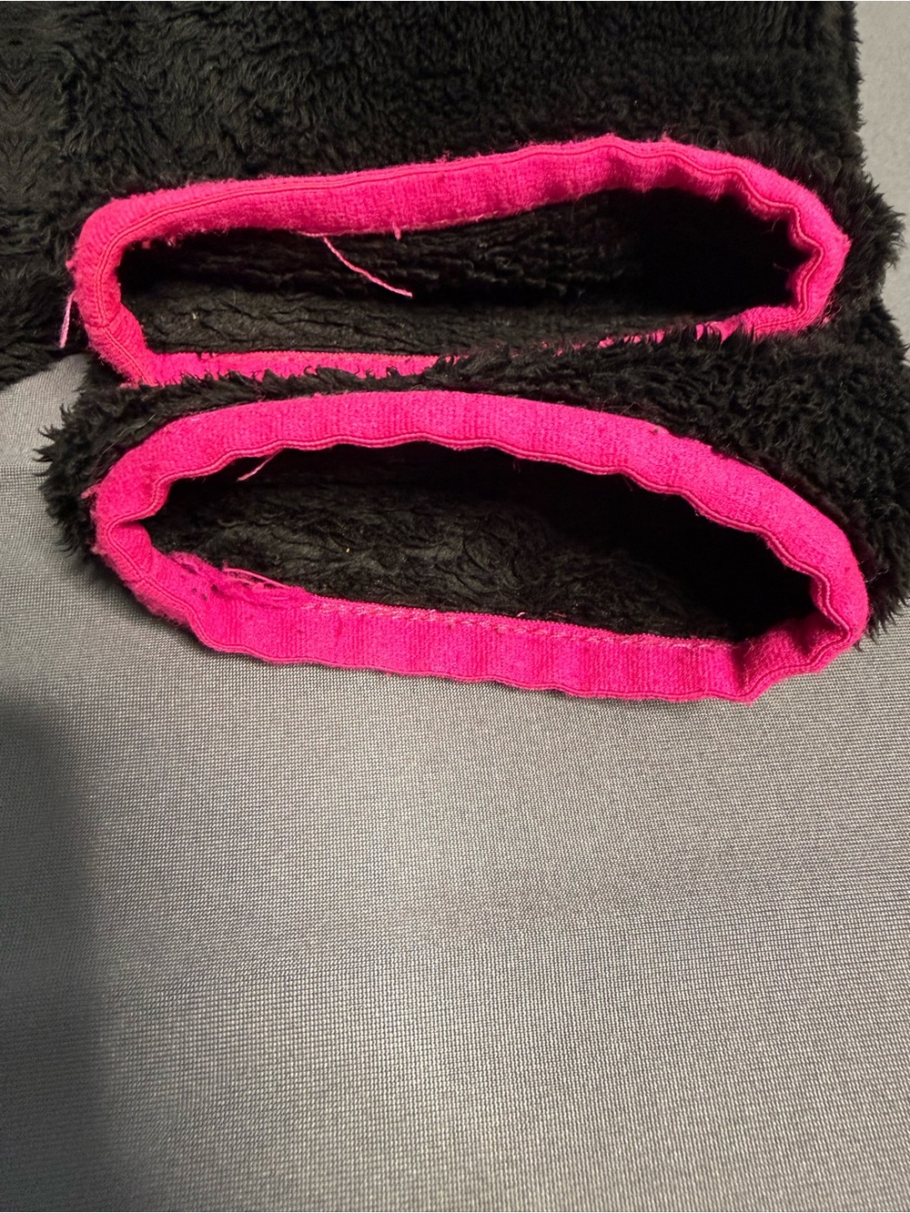 The North Face Teddy Bear Full Zip Up Black and Pink Sz Large - Picture 9 of 9
